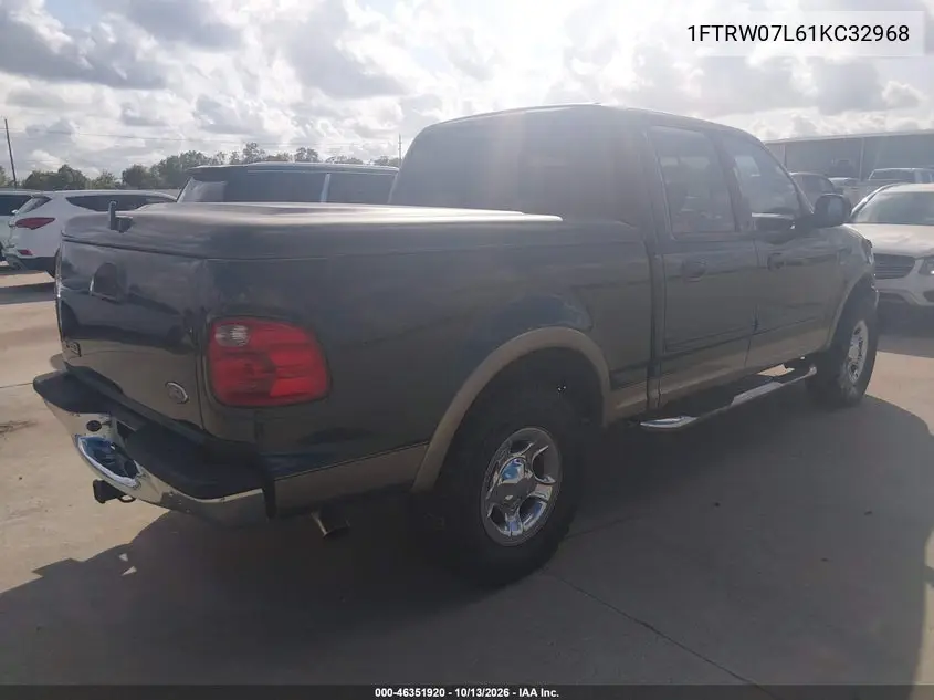 2001 FORD F-150 VIN 1FTRW07L61KC32968 — фото 4