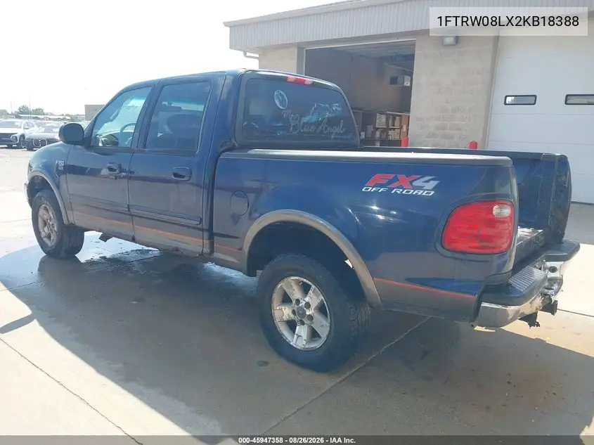 2002 FORD F-150 VIN 1FTRW08LX2KB18388 — фото 3