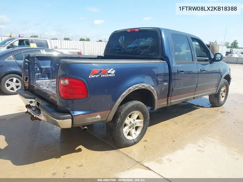 2002 FORD F-150 VIN 1FTRW08LX2KB18388 — фото 4