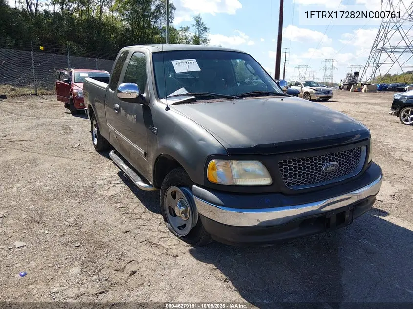 FORD F-150 2002, VIN 1FTRX17282NC00761