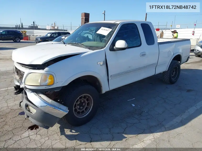 2002 FORD F-150 VIN 1FTRX18L72NB48742 — фото 2