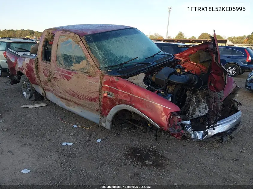 FORD F-150 2002, VIN 1FTRX18L52KE05995