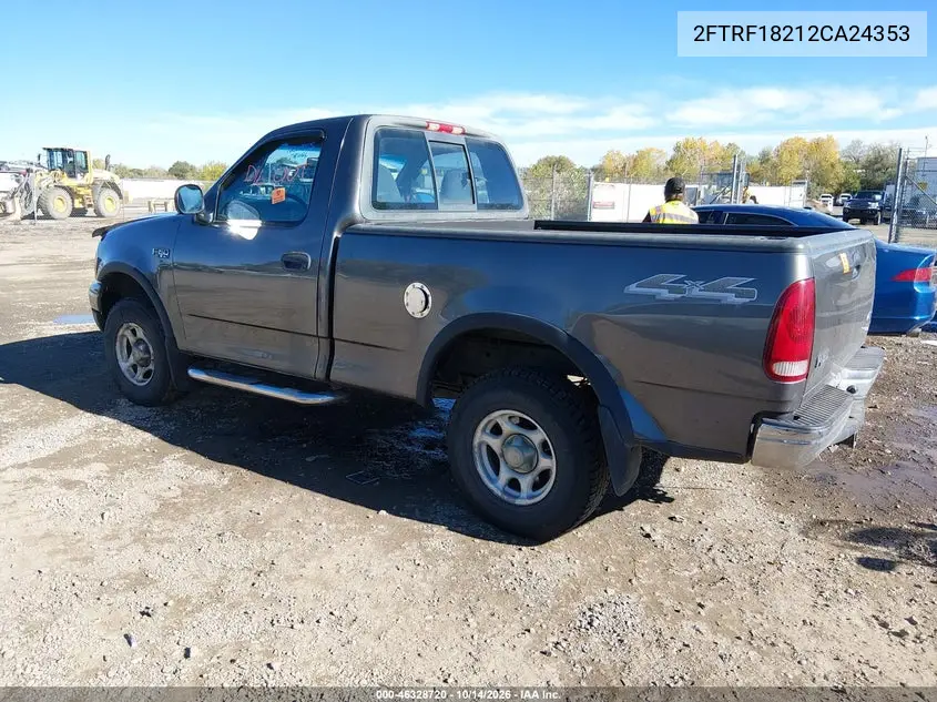 2002 FORD F-150 VIN 2FTRF18212CA24353 — фото 3