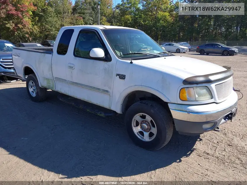 FORD F-150 2002, VIN 1FTRX18W62KA29947