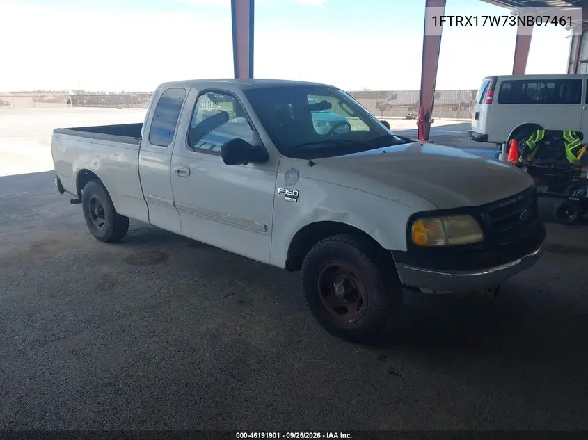 FORD F-150 2003, VIN 1FTRX17W73NB07461