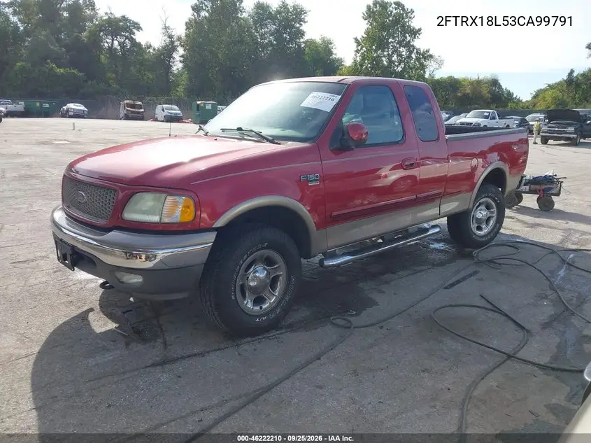 2003 FORD F-150 VIN 2FTRX18L53CA99791 — фото 3