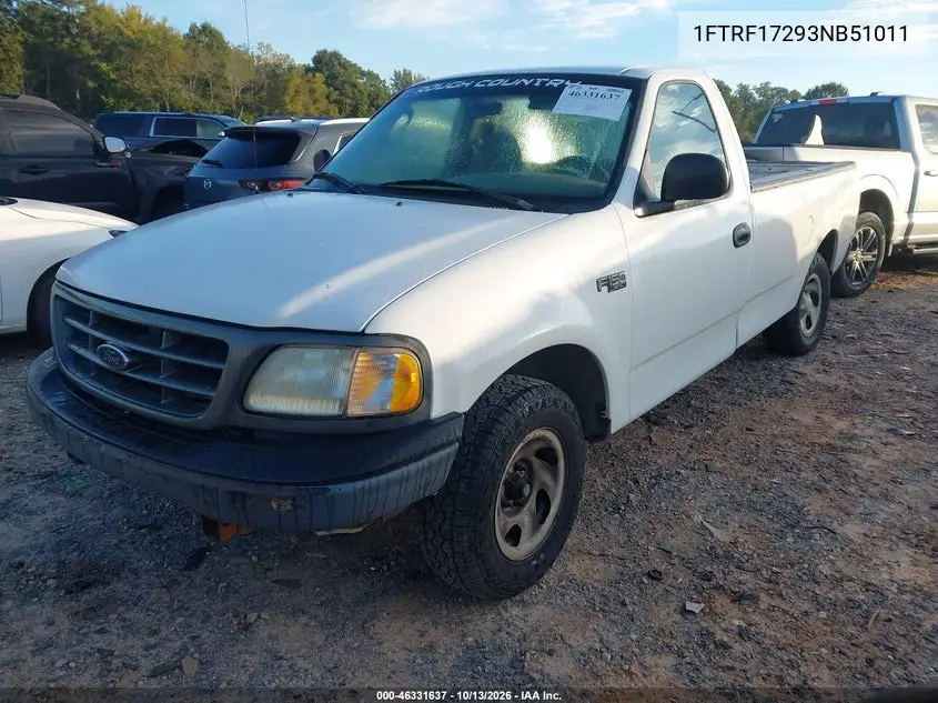 2003 FORD F-150 VIN 1FTRF17293NB51011 — фото 2