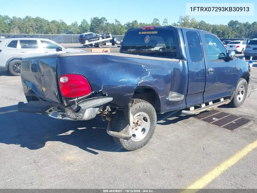 2003 FORD F-150 VIN 1FTRX07293KB30913 — фото 4