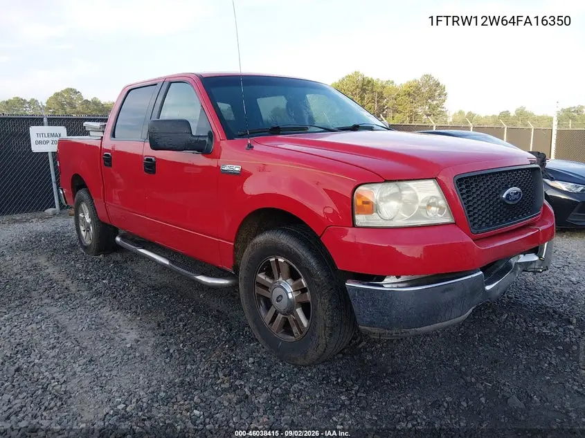FORD F-150 2004, VIN 1FTRW12W64FA16350