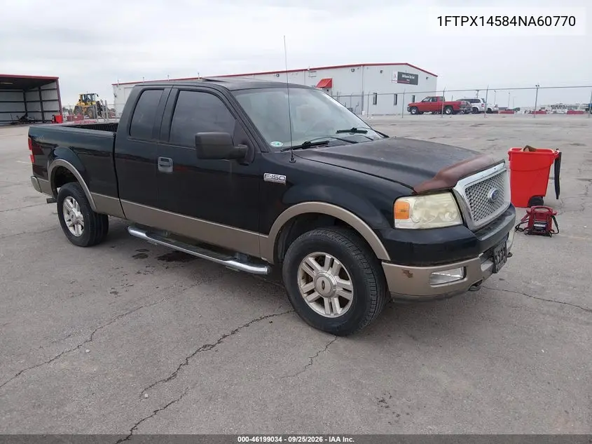 FORD F-150 2004, VIN 1FTPX14584NA60770