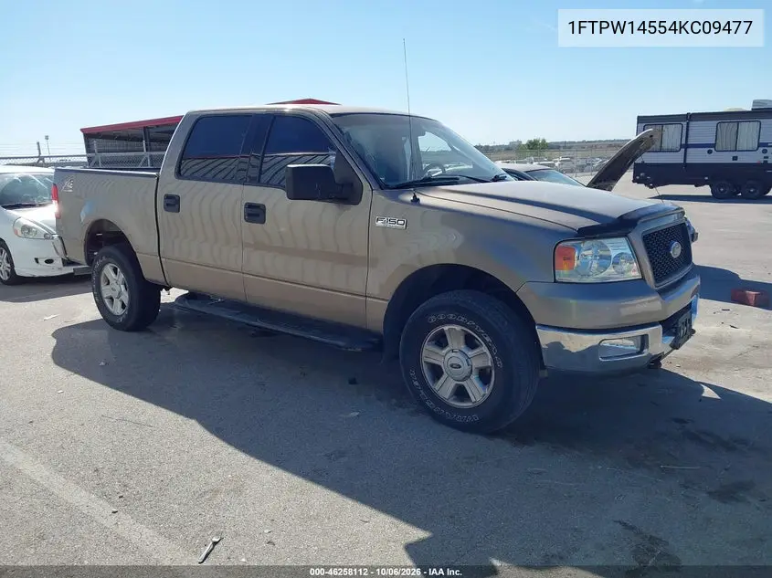 FORD F-150 2004, VIN 1FTPW14554KC09477