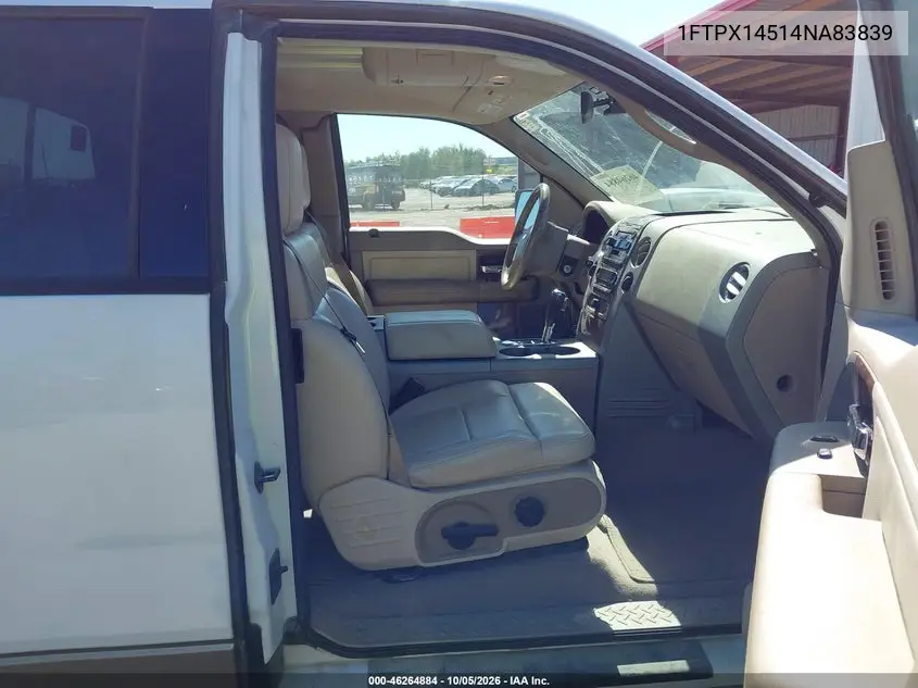2004 FORD F-150 VIN 1FTPX14514NA83839 — фото 5