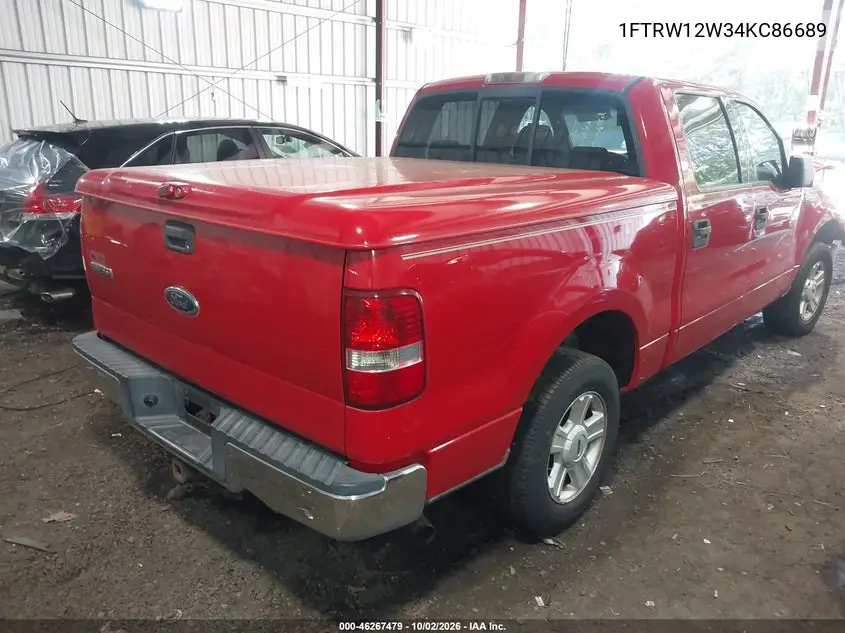 2004 FORD F-150 VIN 1FTRW12W34KC86689 — фото 4