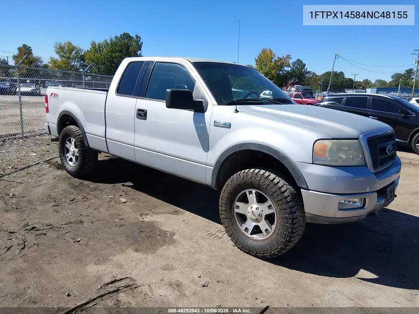 FORD F-150 2004, VIN 1FTPX14584NC48155