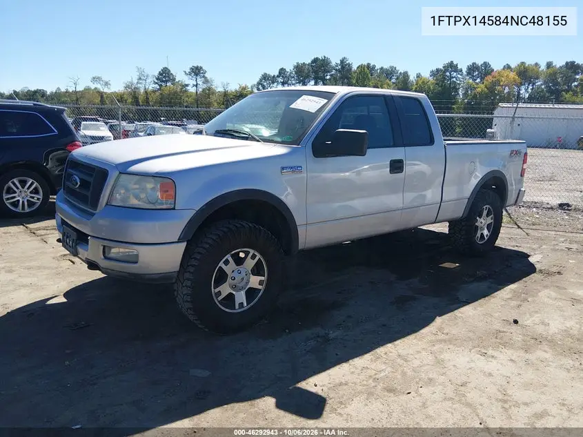 2004 FORD F-150 VIN 1FTPX14584NC48155 — фото 2