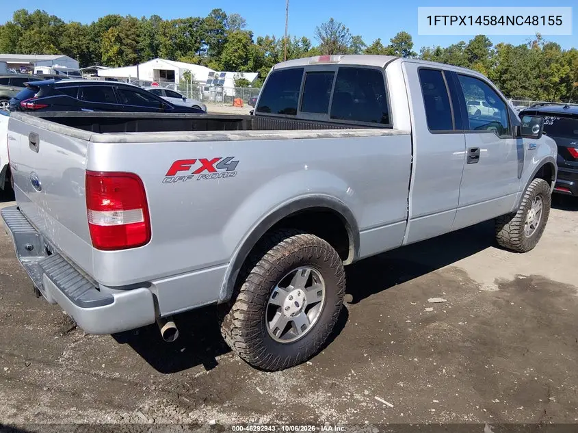 2004 FORD F-150 VIN 1FTPX14584NC48155 — фото 4