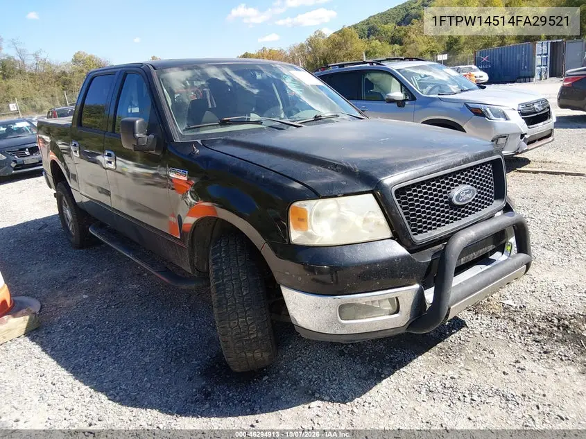 FORD F-150 2004, VIN 1FTPW14514FA29521