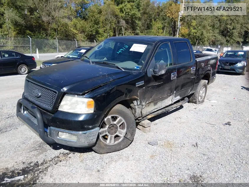2004 FORD F-150 VIN 1FTPW14514FA29521 — фото 2