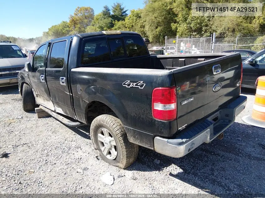 2004 FORD F-150 VIN 1FTPW14514FA29521 — фото 3