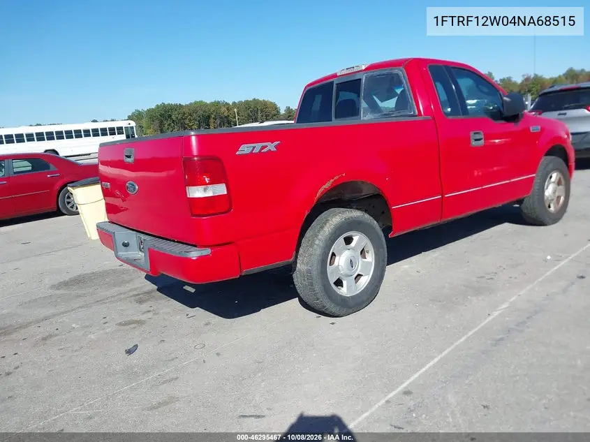 2004 FORD F-150 VIN 1FTRF12W04NA68515 — фото 4