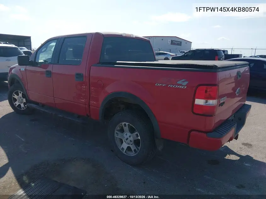 2004 FORD F-150 VIN 1FTPW145X4KB80574 — фото 3