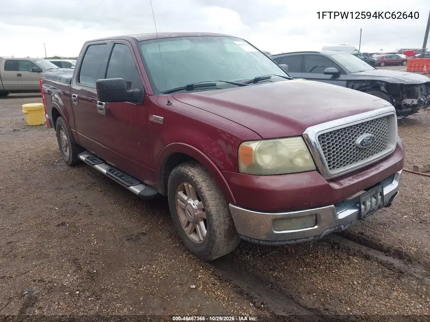 FORD F-150 2004, VIN 1FTPW12594KC62640