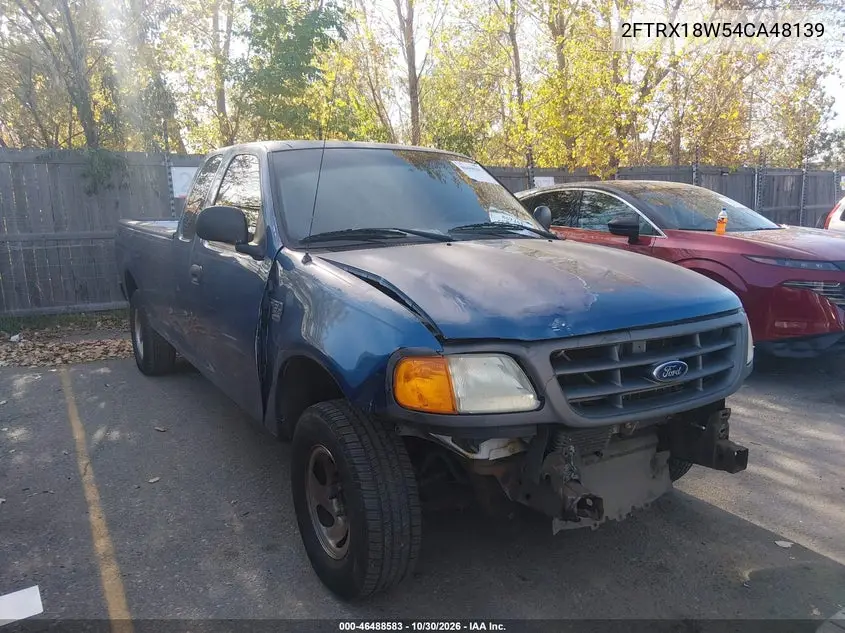 FORD F-150 2004, VIN 2FTRX18W54CA48139