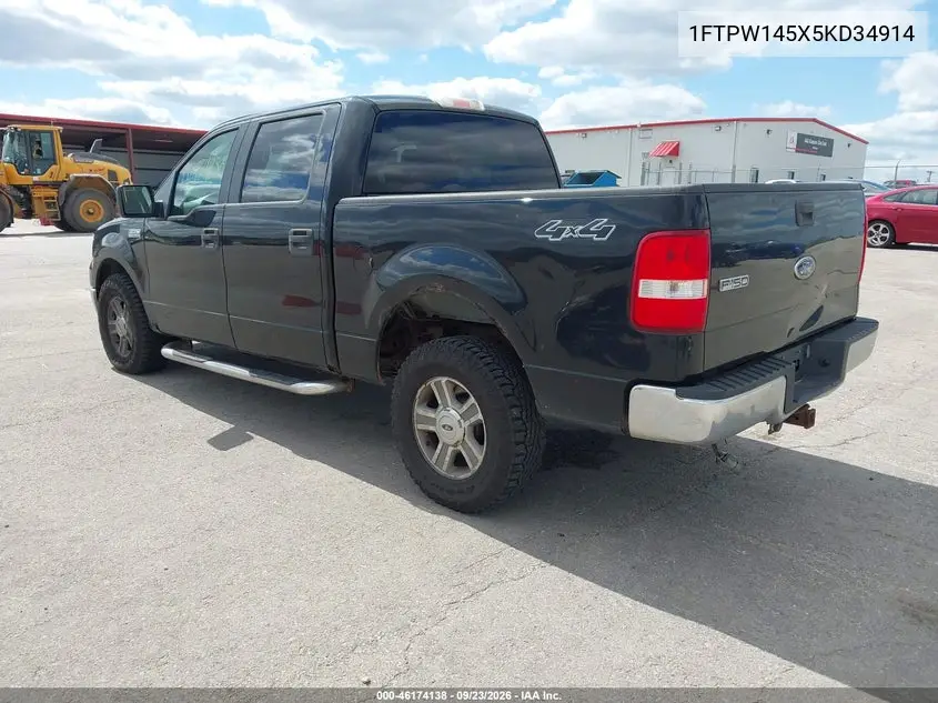 2005 FORD F-150 VIN 1FTPW145X5KD34914 — фото 3