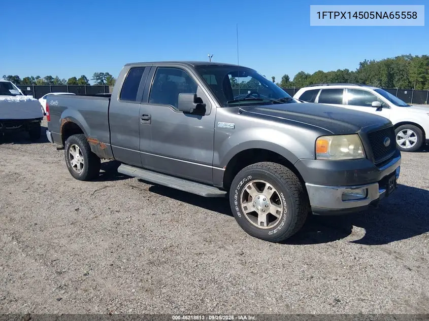 FORD F-150 2005, VIN 1FTPX14505NA65558