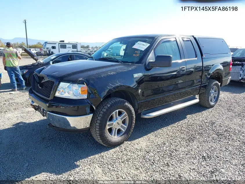2005 FORD F-150 VIN 1FTPX145X5FA86198 — фото 2