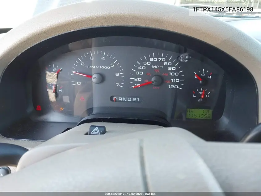 2005 FORD F-150 VIN 1FTPX145X5FA86198 — фото 7
