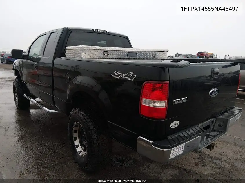 FORD F-150 2005, VIN 1FTPX14555NA45497