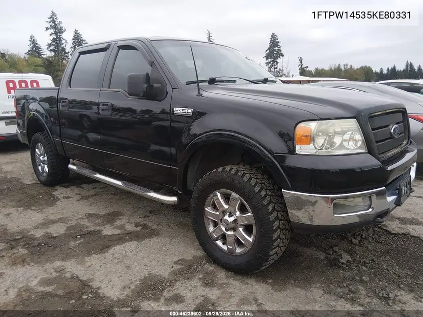 FORD F-150 2005, VIN 1FTPW14535KE80331