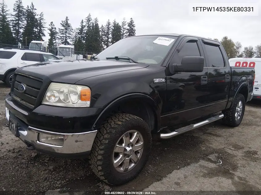 2005 FORD F-150 VIN 1FTPW14535KE80331 — фото 2