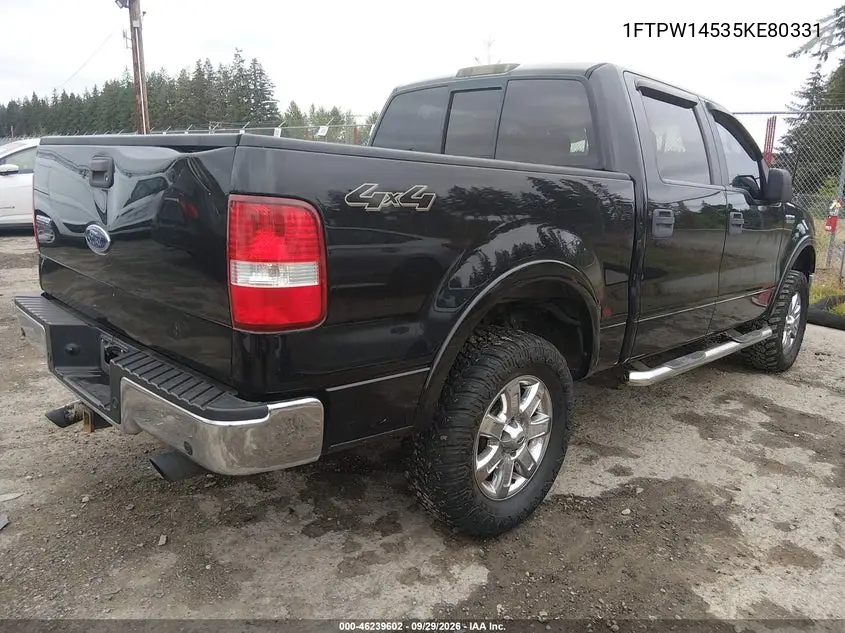 2005 FORD F-150 VIN 1FTPW14535KE80331 — фото 4