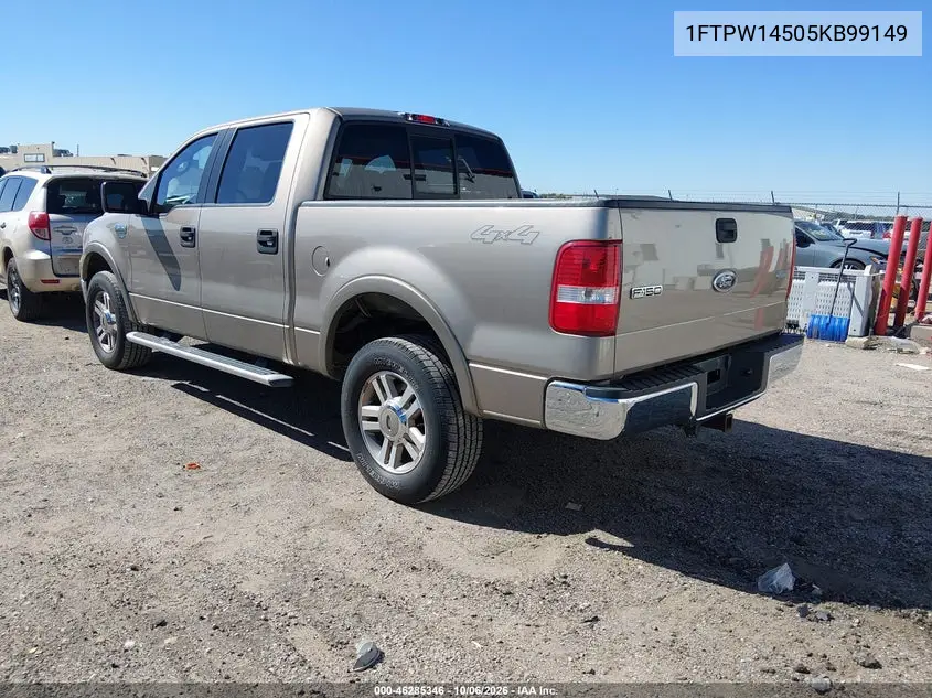 2005 FORD F-150 VIN 1FTPW14505KB99149 — фото 3