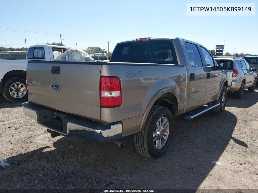 2005 FORD F-150 VIN 1FTPW14505KB99149 — фото 4