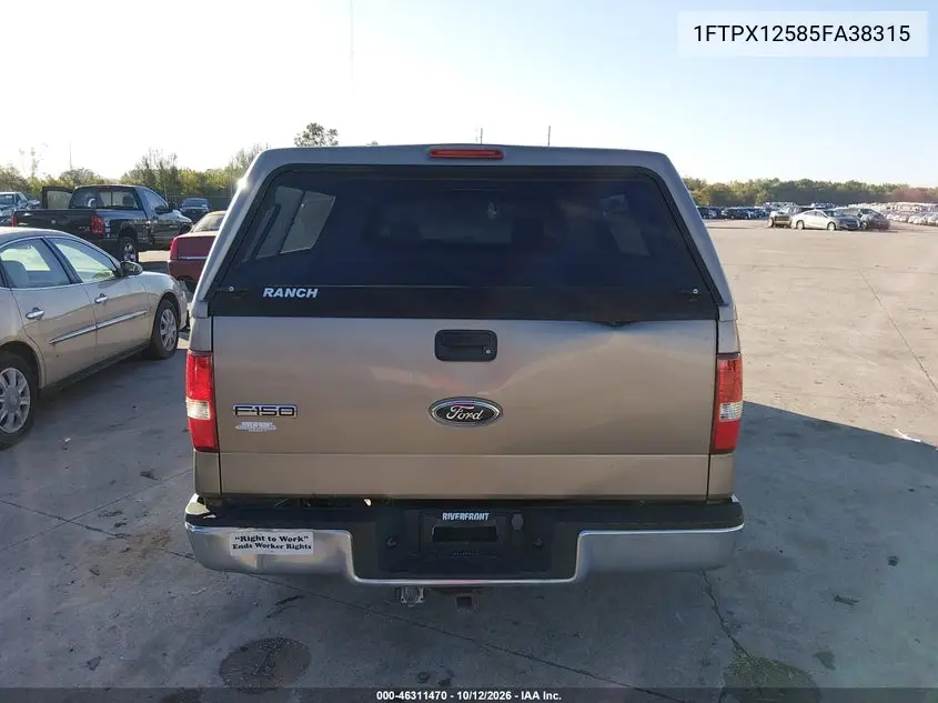 2005 FORD F-150 VIN 1FTPX12585FA38315 — фото 12