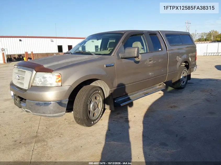 2005 FORD F-150 VIN 1FTPX12585FA38315 — фото 2