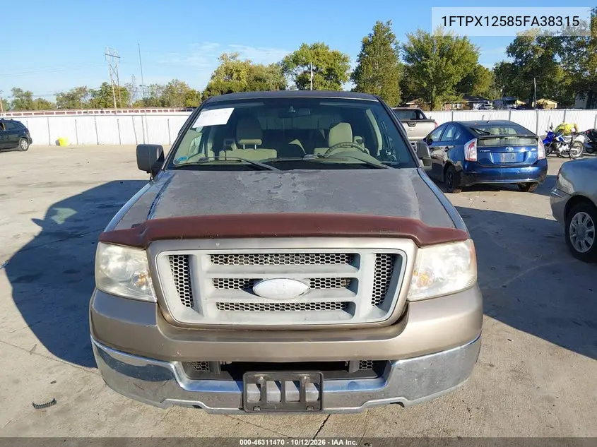 2005 FORD F-150 VIN 1FTPX12585FA38315 — фото 6
