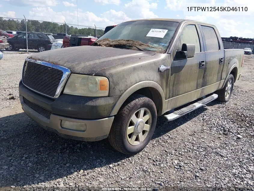 2005 FORD F-150 VIN 1FTPW12545KD46110 — фото 2