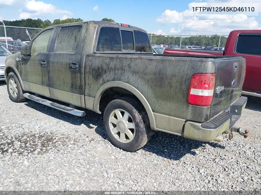 2005 FORD F-150 VIN 1FTPW12545KD46110 — фото 3