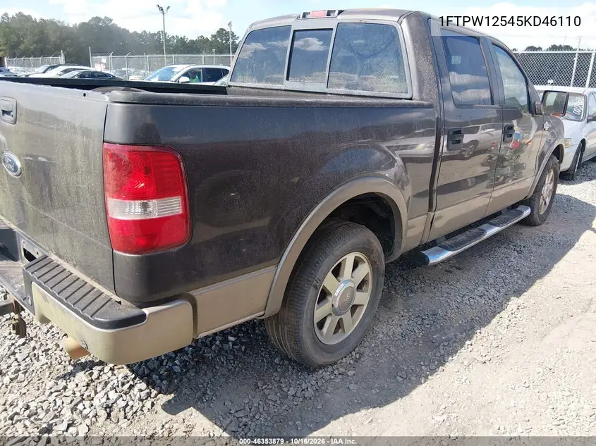 2005 FORD F-150 VIN 1FTPW12545KD46110 — фото 4