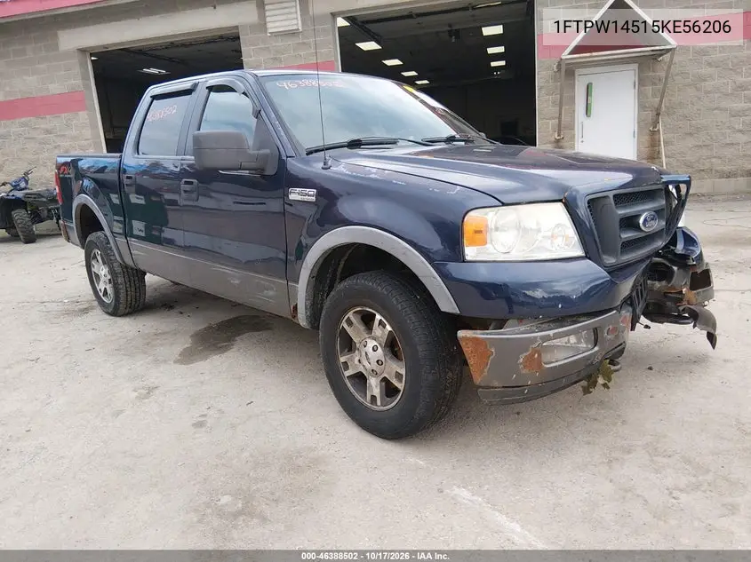 FORD F-150 2005, VIN 1FTPW14515KE56206