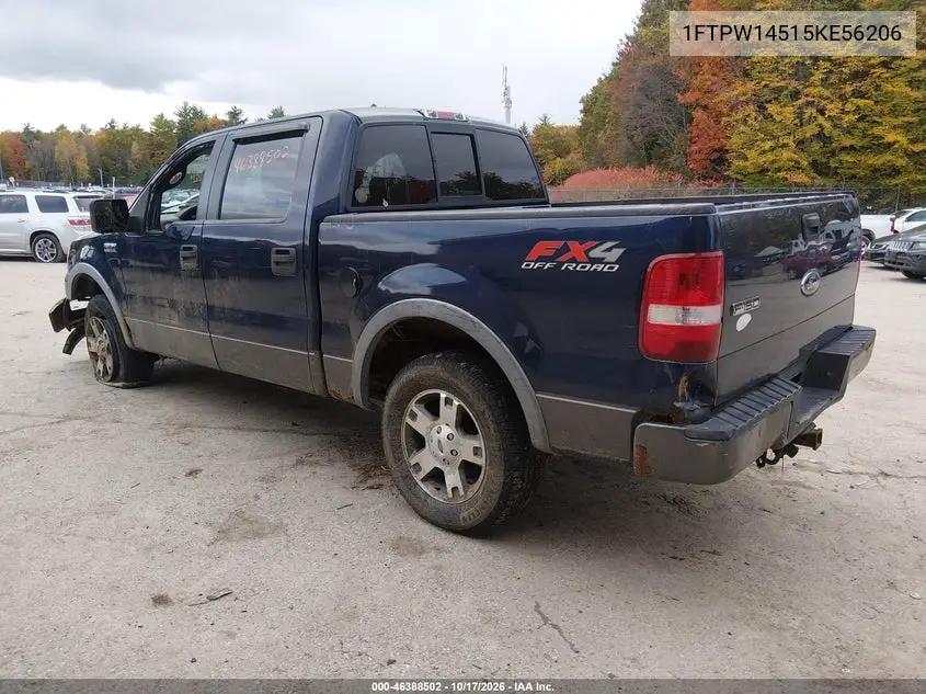 2005 FORD F-150 VIN 1FTPW14515KE56206 — фото 3