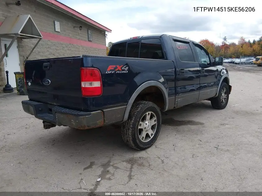 2005 FORD F-150 VIN 1FTPW14515KE56206 — фото 4