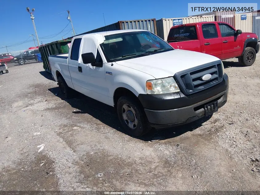 FORD F-150 2006, VIN 1FTRX12W96NA34945