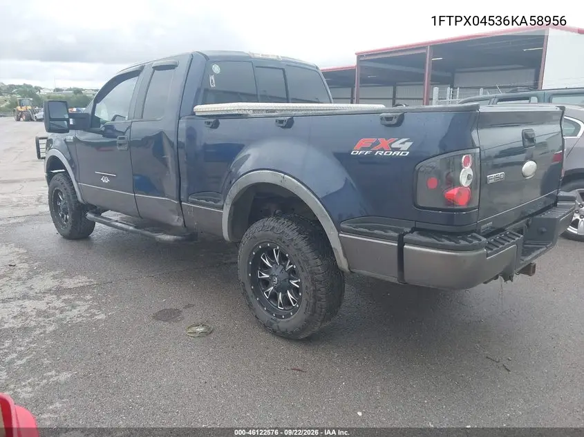 2006 FORD F-150 VIN 1FTPX04536KA58956 — фото 3
