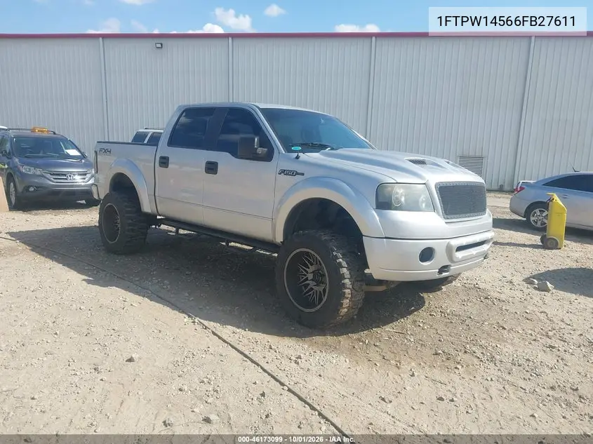 FORD F-150 2006, VIN 1FTPW14566FB27611