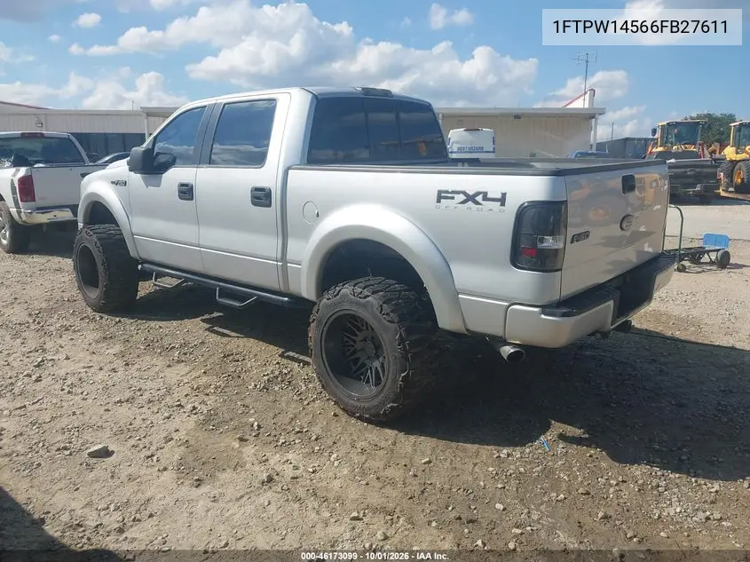 2006 FORD F-150 VIN 1FTPW14566FB27611 — фото 3